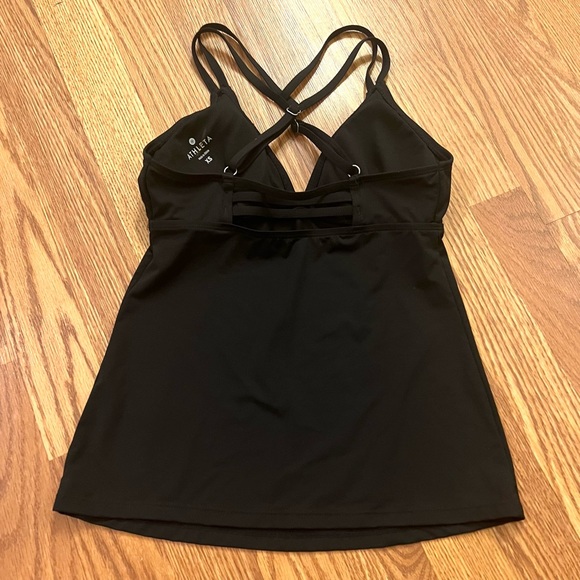 ATHLETA Black Cross Strap Tankini NWOT - Picture 4 of 6